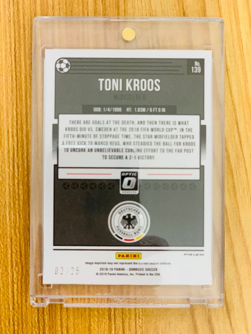 25枚限定 2018-19 Panini トニ・クロース Black