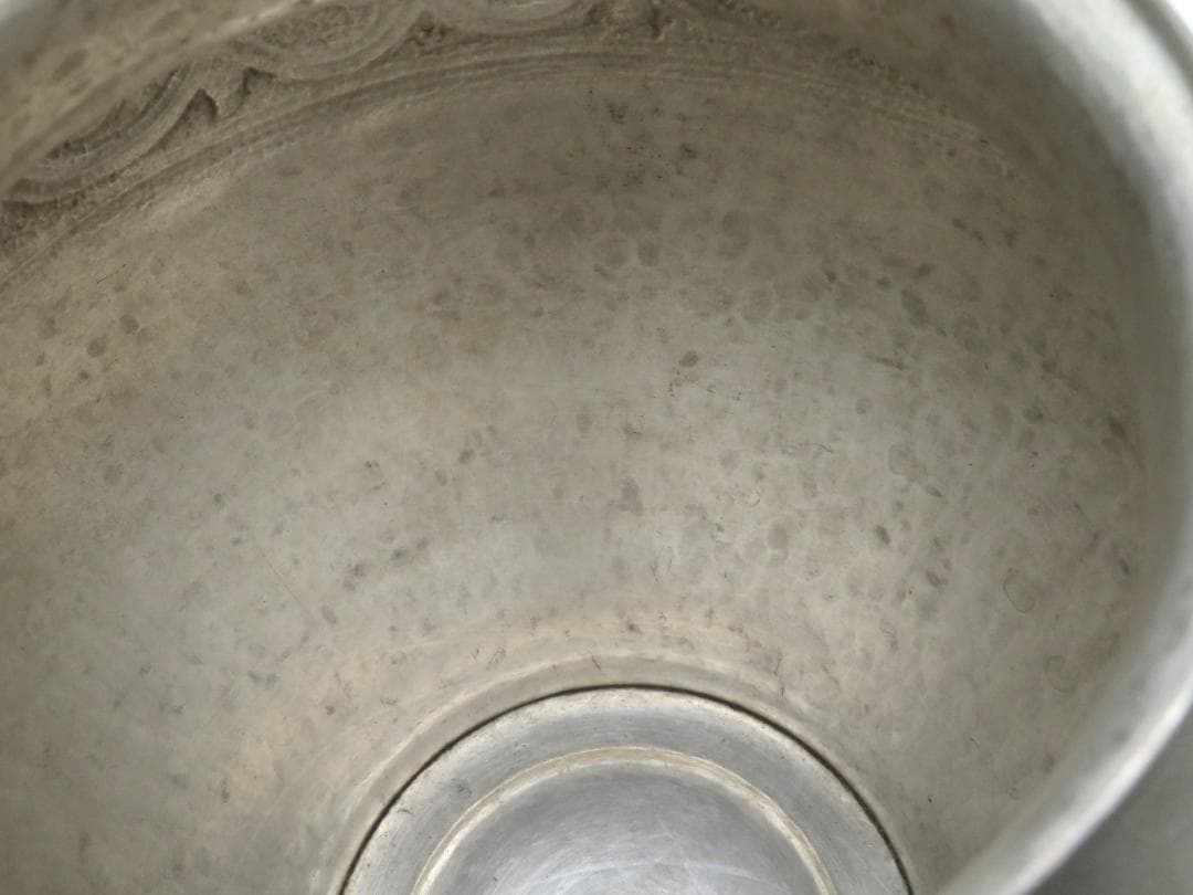 華瓶　朧銀　銀25％　骨董品　重さ約 696g 銀瓶　銀仕上　銀製