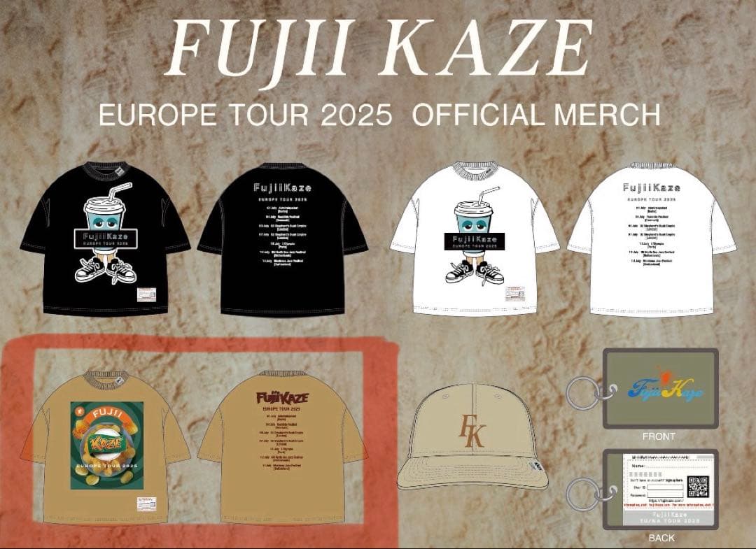 FUJII KAZE EUROPE TOUR 2025 【ポテチTシャツ】