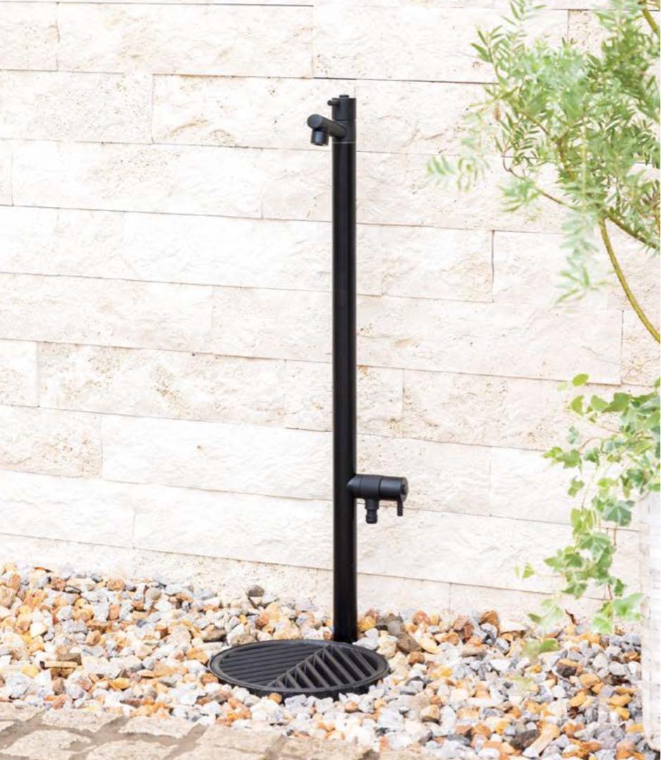 オンリーワン　水栓柱　ジラーレW TK3-SAWBK オールブラック