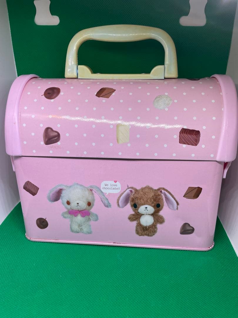 激レア 平成レトロ サンリオ シュガーバニーズ 持ち手付き　缶ケース