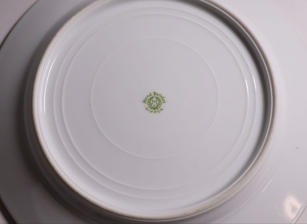 【CM289】オールドノリタケ 花図 プレート 26.5cm 明治 皿 陶磁器