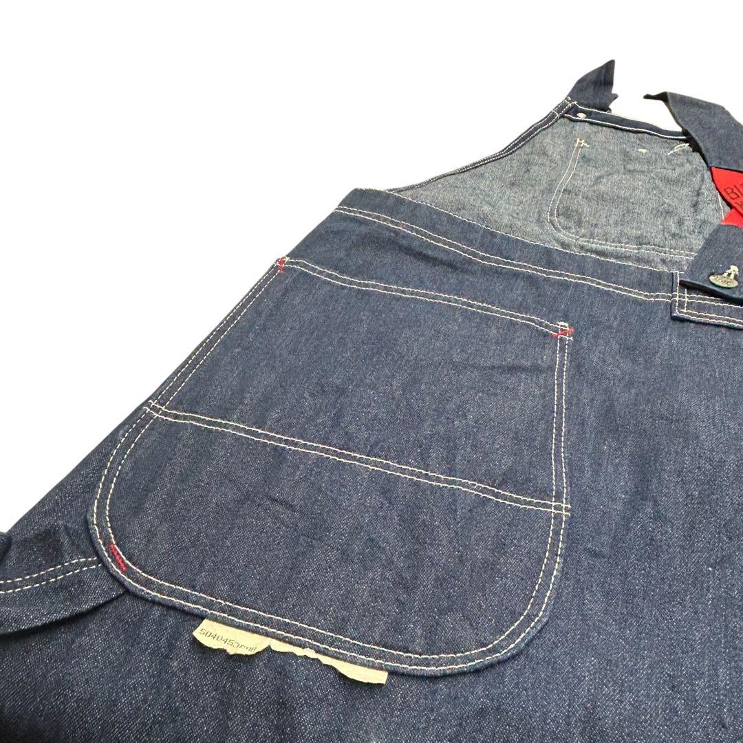 ◾️濃紺 美品◾️80s◾️ビッグマック◾️ローバック◾️オーバーオール◾️デニム◾️