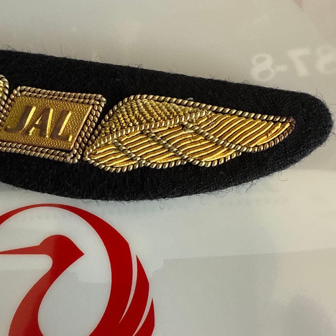 ♦️超美品 企業正規支給品◾️JAL／パイロット ウイングバッジ ＆ 肩章 機長用