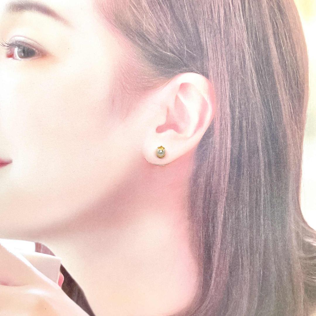 訳あり クリスチャンディオール フェイクパール スター トライバル ピアス GP