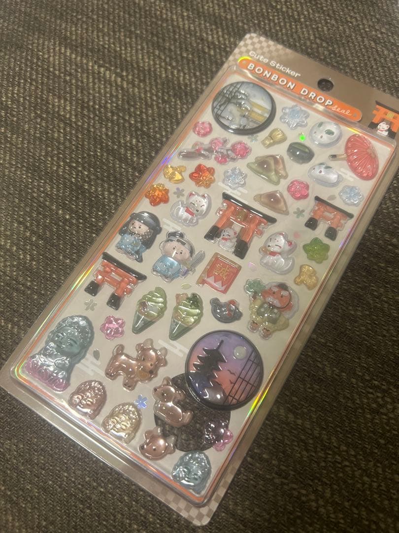 【クーリア正規品】 ボンボンドロップシール　和柄　7種セット