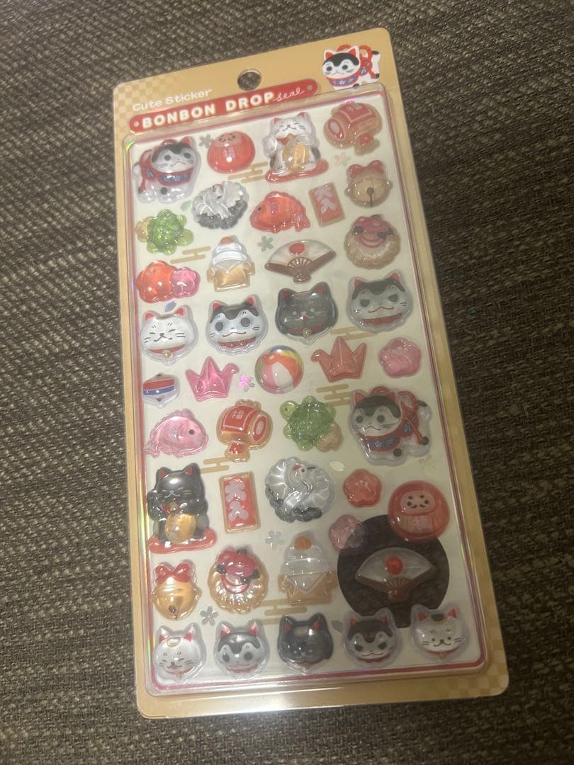 【クーリア正規品】 ボンボンドロップシール　和柄　7種セット