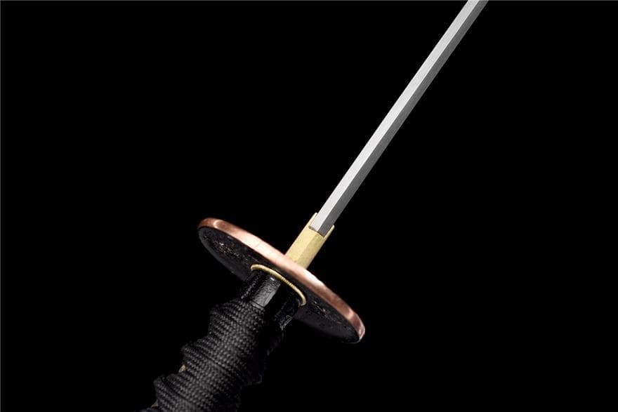 【莫仙】石洗模様スチールコイル模様武士刀 日本刀 模造刀 居合刀