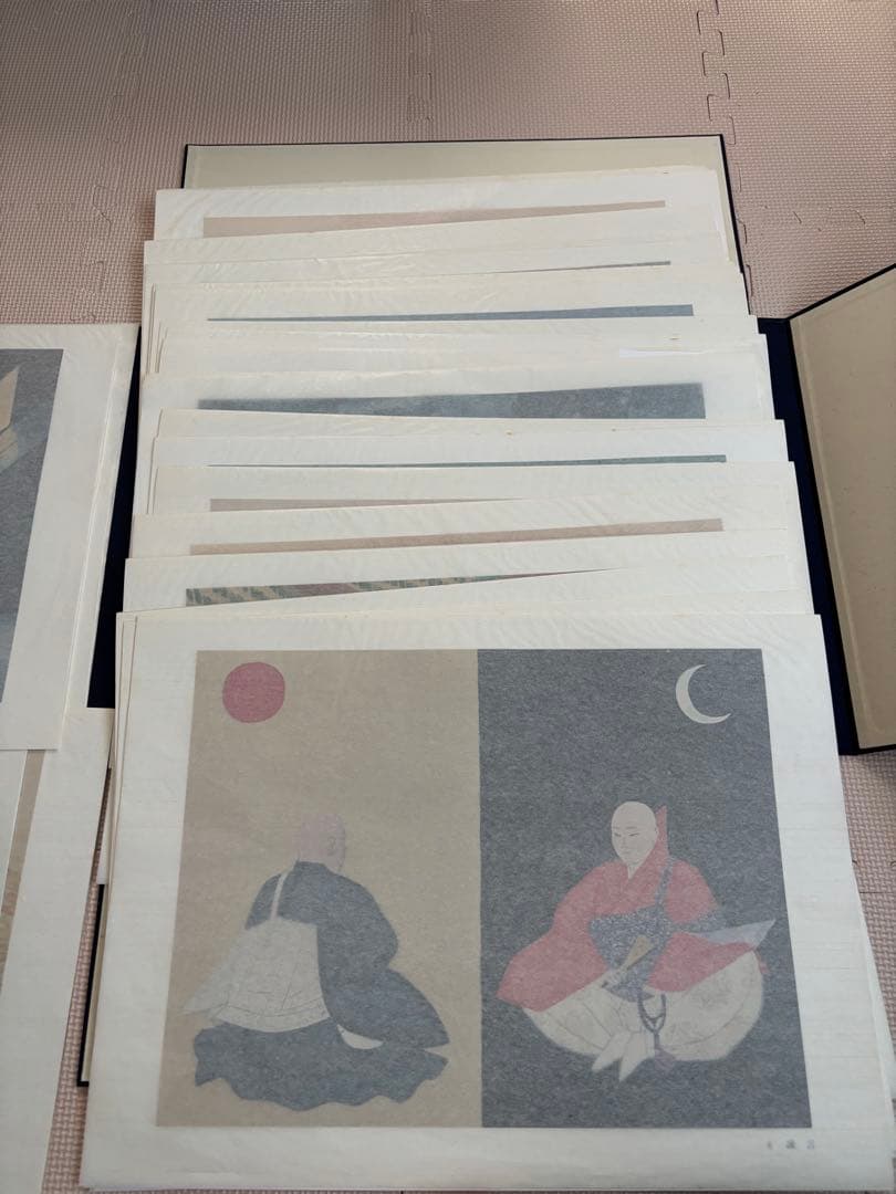 セール！【古書】日隆聖人絵巻　守屋多々志　図版30点（49.2×36cm）