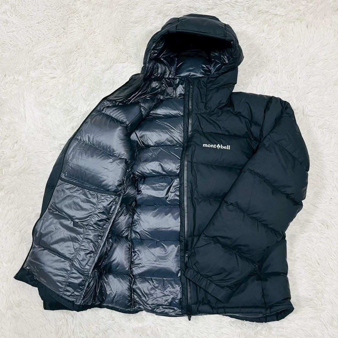 モンベル　パーマフロストライトダウンパーカ　ブラック　M　スタッフバッグなし