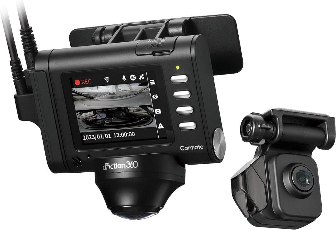 新品　カーメイト ドライブレコーダー d'Action 360D DC3600R