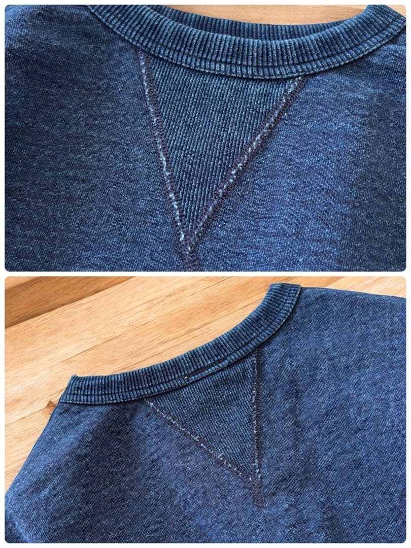 MOLTEMANI インディゴ スウェット M 15.5oz denim