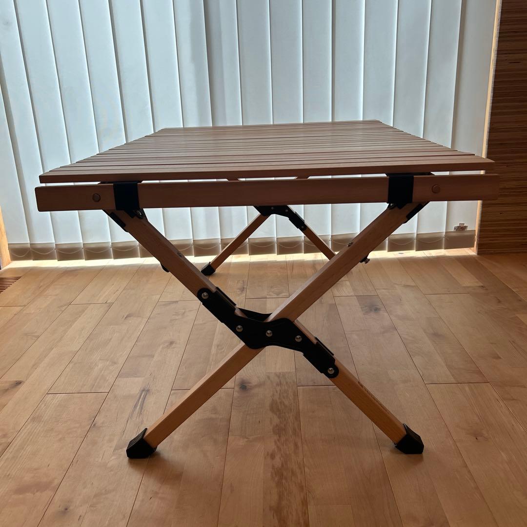 【新品未使用】Hilander（ハイランダー） ウッドロールトップテーブル　90