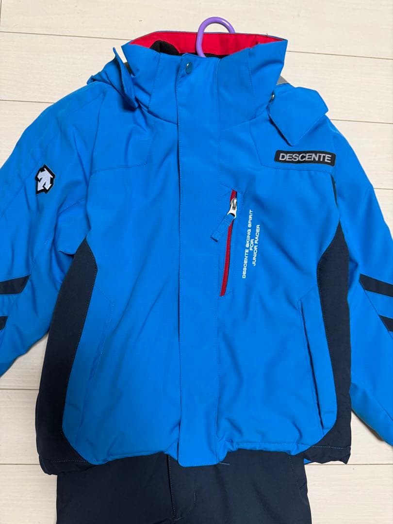 DESCENTE スキーウェア 子ども用 青色