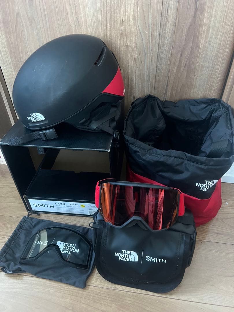 donut　Smith ノースフェイス ゴーグル ヘルメット セット