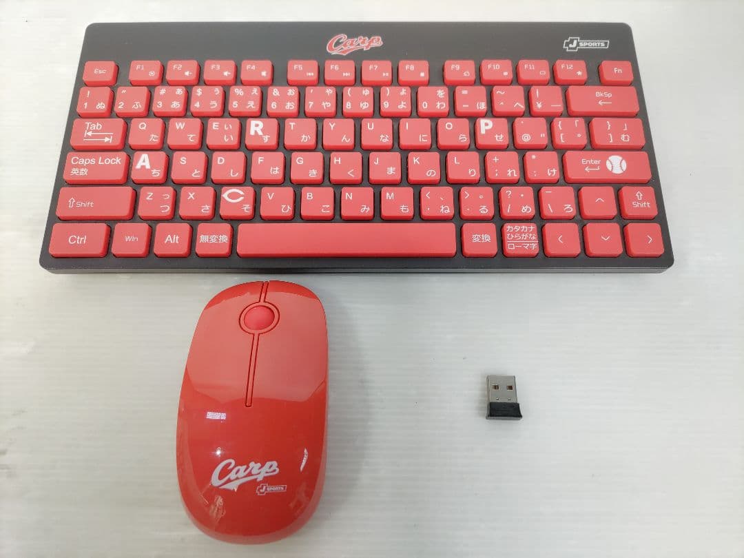 限定品 広島東洋カープ 無線キーボード 静音マウスセット