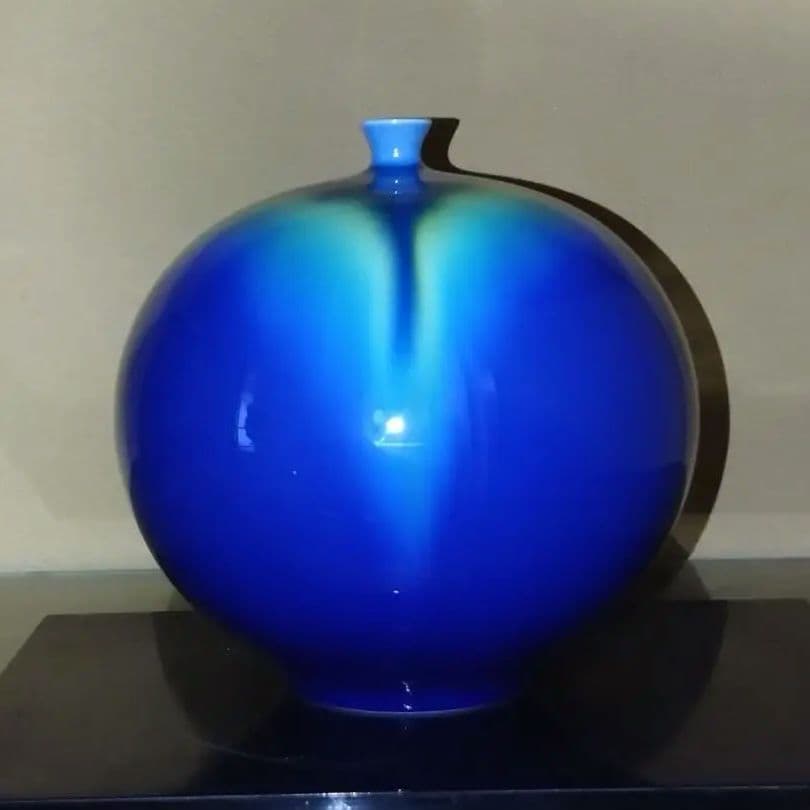 人間国宝3代目徳田八十吉 耀彩 花瓶