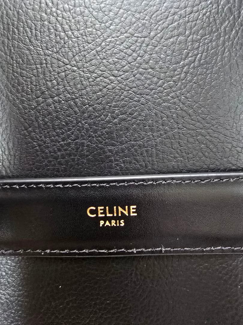 CELINE スモール 18MM トリオンフ ベルト ブラック トリヨンレザー