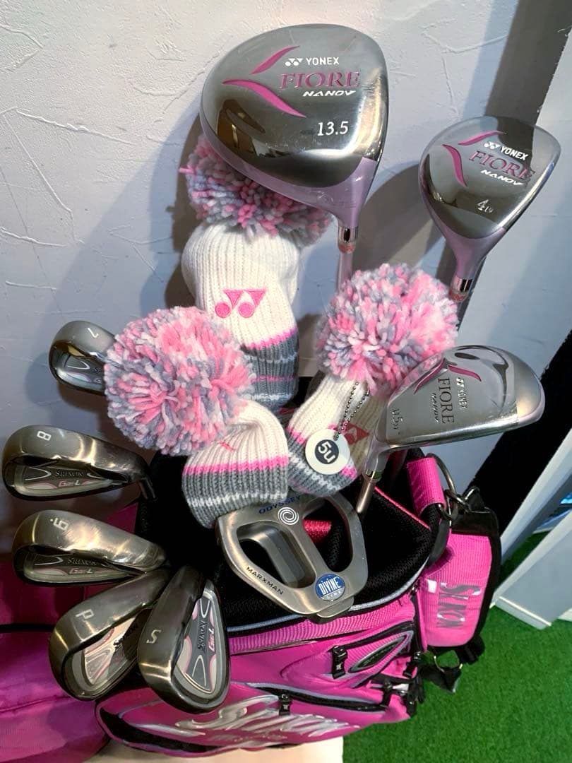 豪華　良品　レディースゴルフクラブフルセット　ダンロップ　スリクソン　ヨネックス