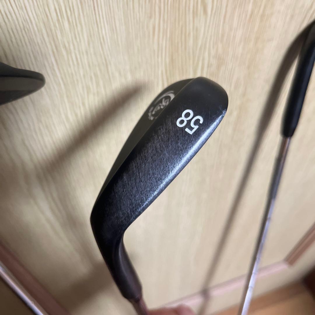 中古ゴルフクラブ　鬼スピンウェッジ　48 58 54セット　ブラックエディション