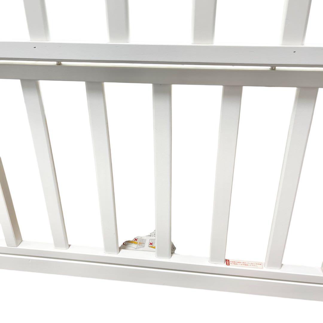 KATOJI カトージ　ベビーベット ホワイト　白　木製　ベビー用品