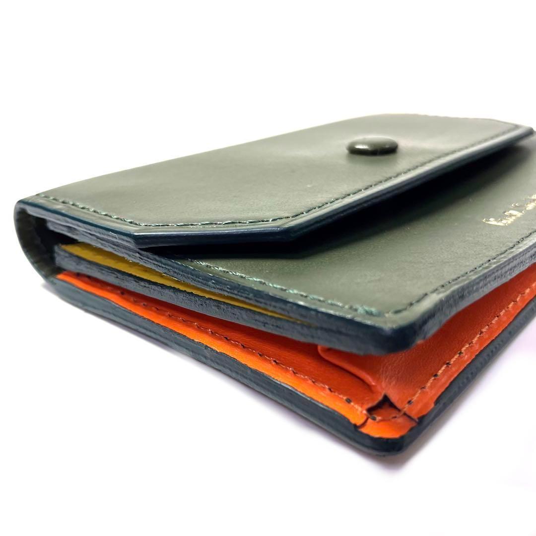 ✨新品✨ポールスミス✨グリーン✨ボタン付き✨名刺入れ✨PaulSmith✨未使用