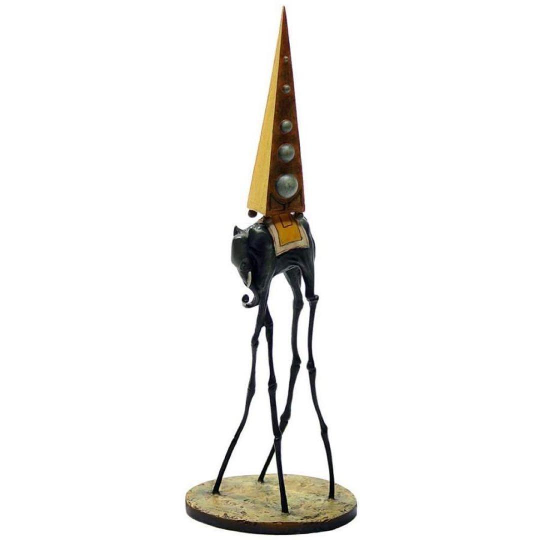 サルバドール・ダリ作 「聖アントニウスの誘惑」から象（ゾウ）の彫刻 宇宙象