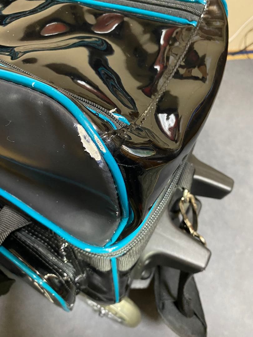 ボウリングバッグ2個用 シューズその他収納ポケット多数