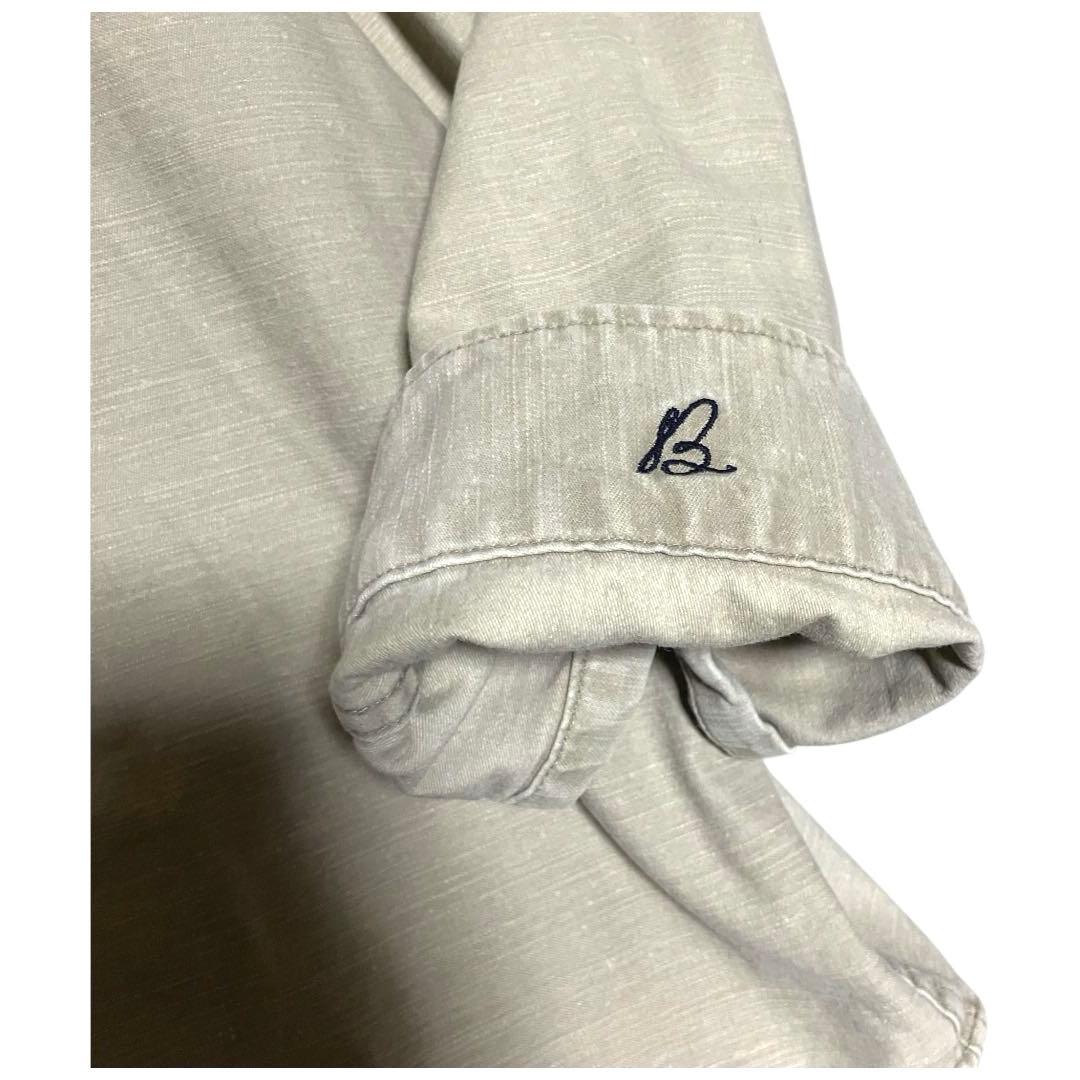 【名作】マディソンブルー　ハンプトン　バックサテンシャツ　B刺繍　オーバーサイズ