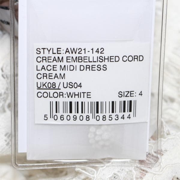 C*Y様 セルフポートレイト ワンピース レース クリーム UK8 未使用 結婚