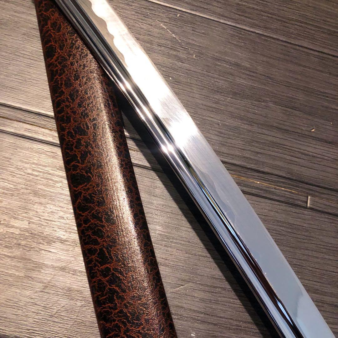 高級模造刀　刀　樋入り刀身　優波紋　本格居合刀