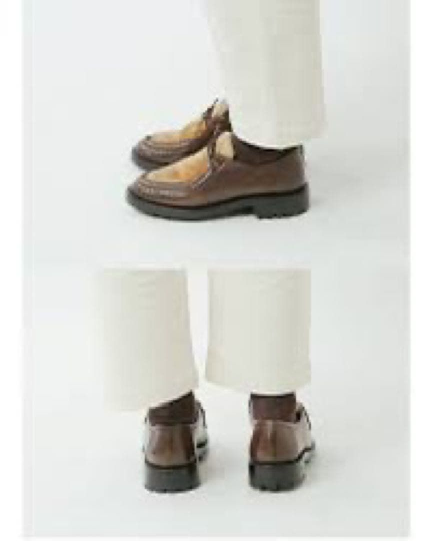 Milton Keynes ミルトンキーンズ ファーメレザーチロリアンシューズ