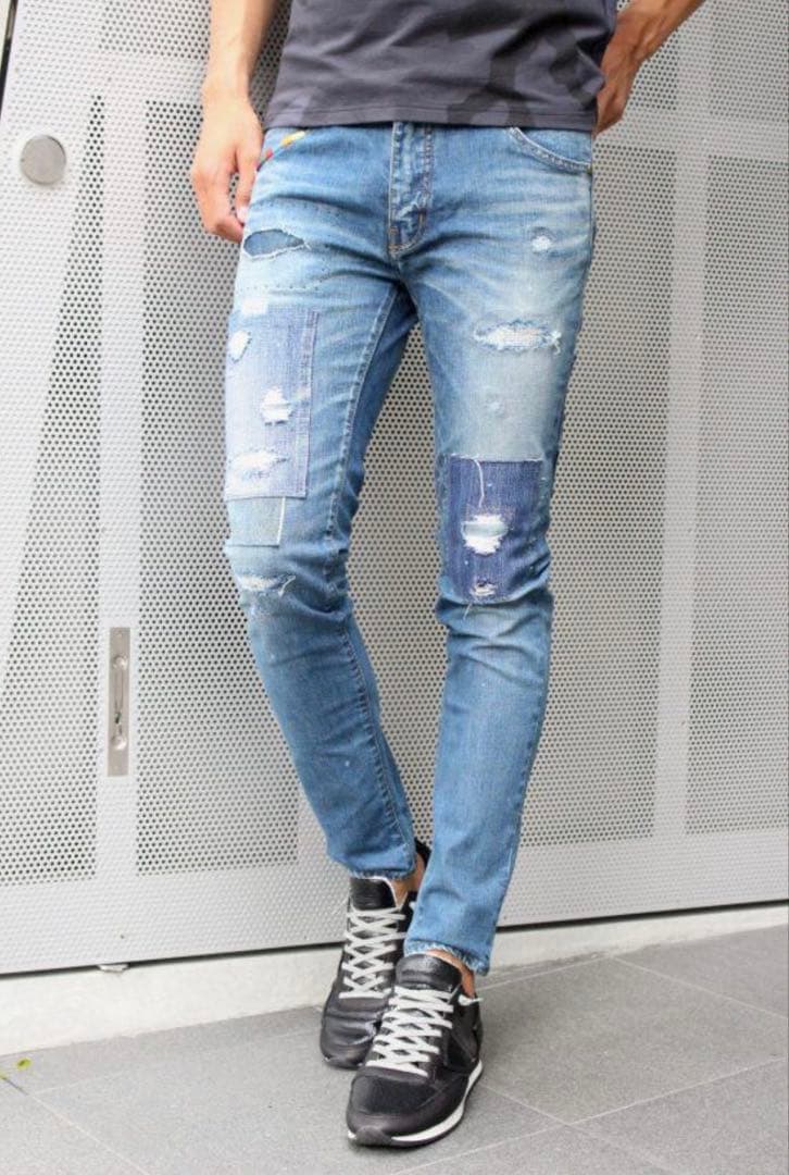 1piu1uguale3 RAINBOW 9TAPERED デニム