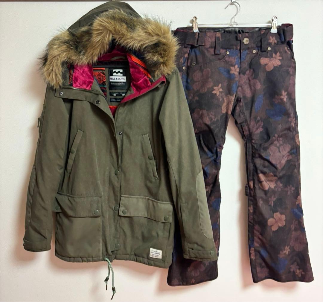 スピカBILLABONG スキーウェア上下 クリーニング済みSサイズ