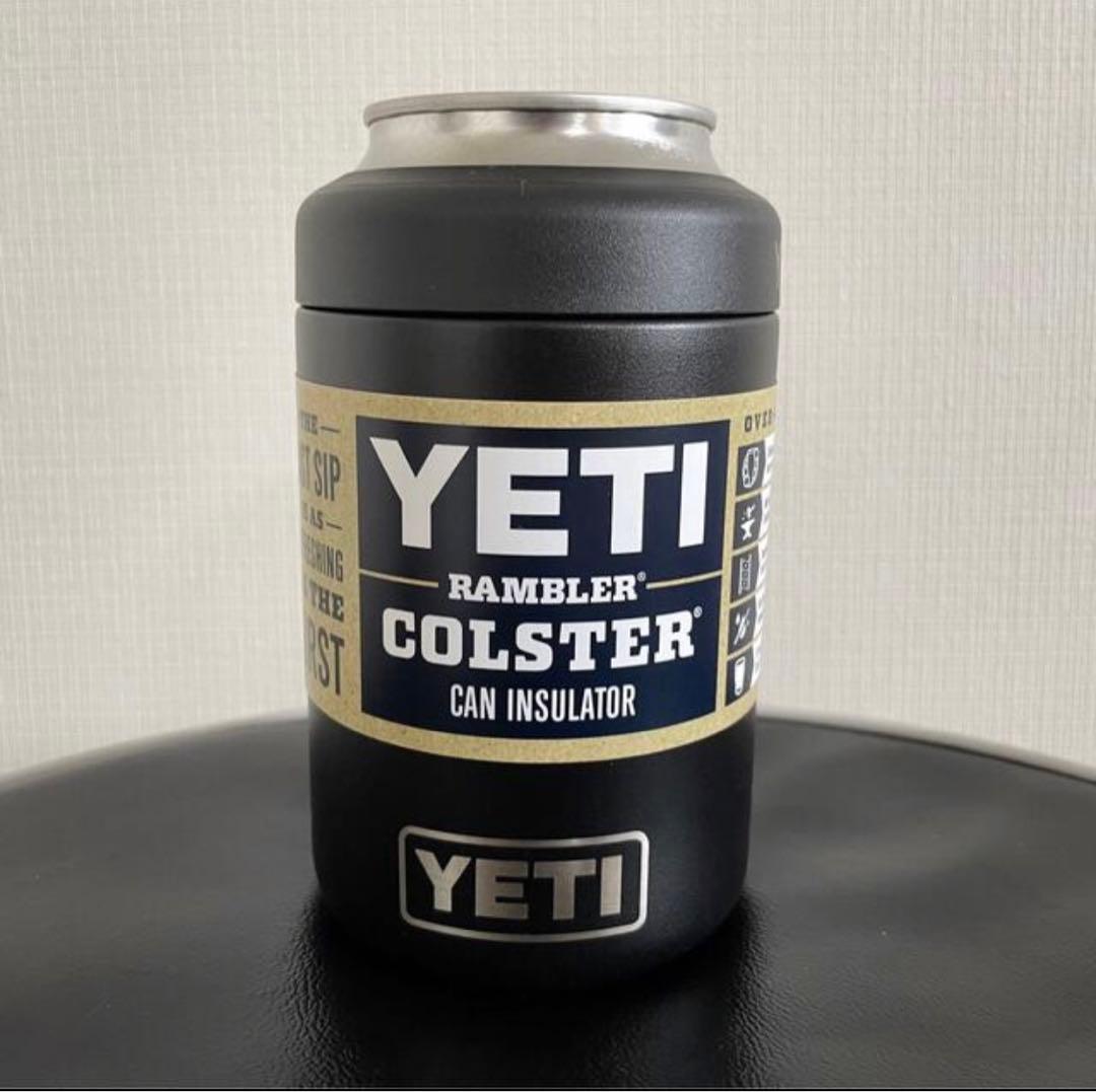 新品YETI ランブラー 黒 保冷保温缶ホルダー 12oz 350ml