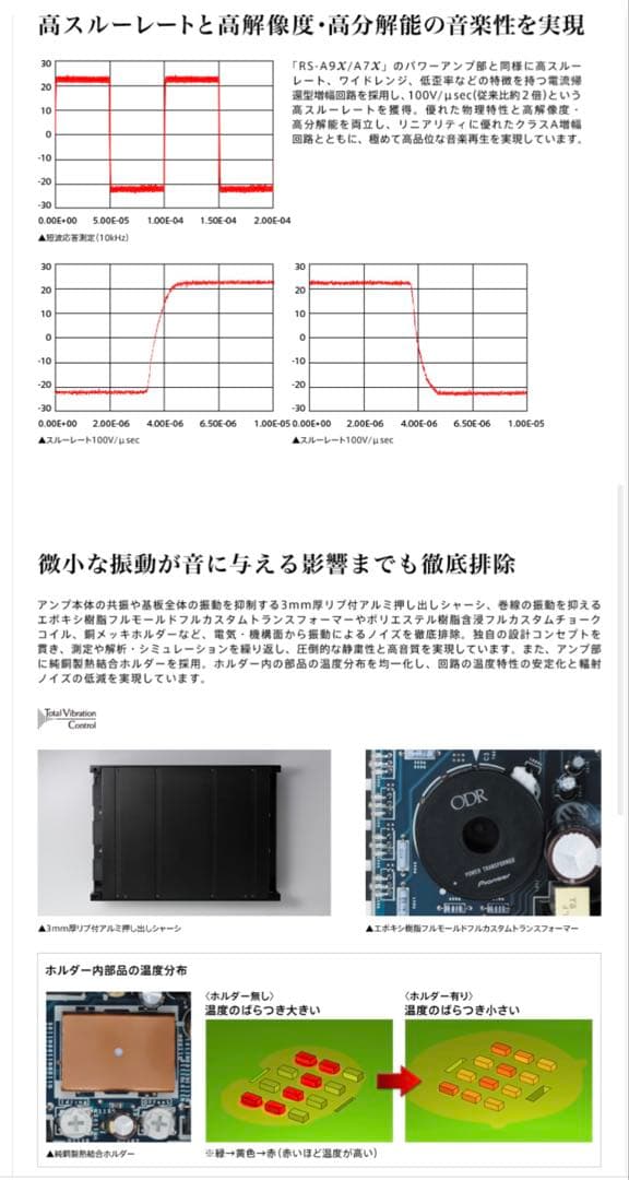 RS-A99x カロッツェリア 国産ハイエンドアンプ 4ch