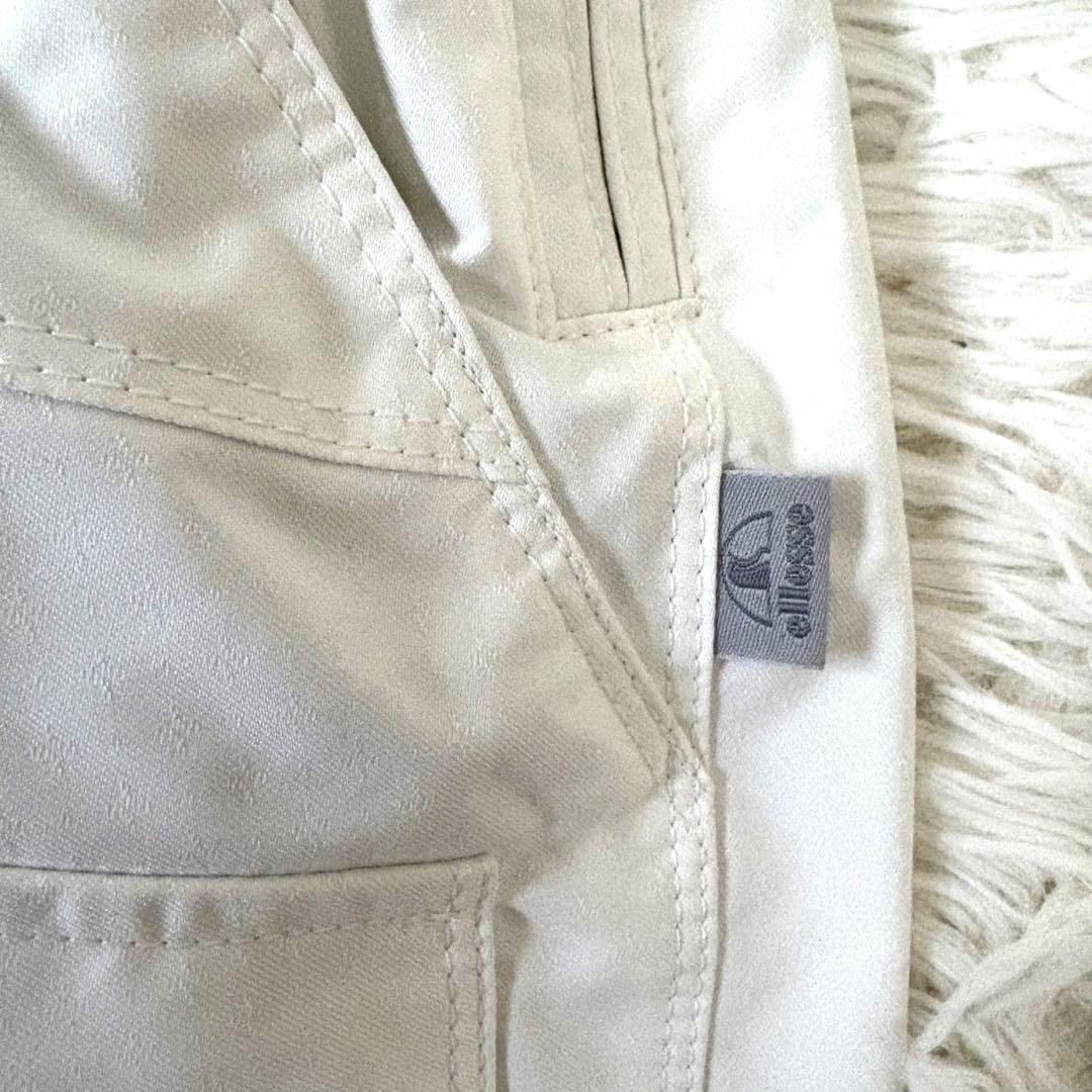 美品☆ellesse ITALY エレッセ　スキーウェア　上S 下M ホワイト