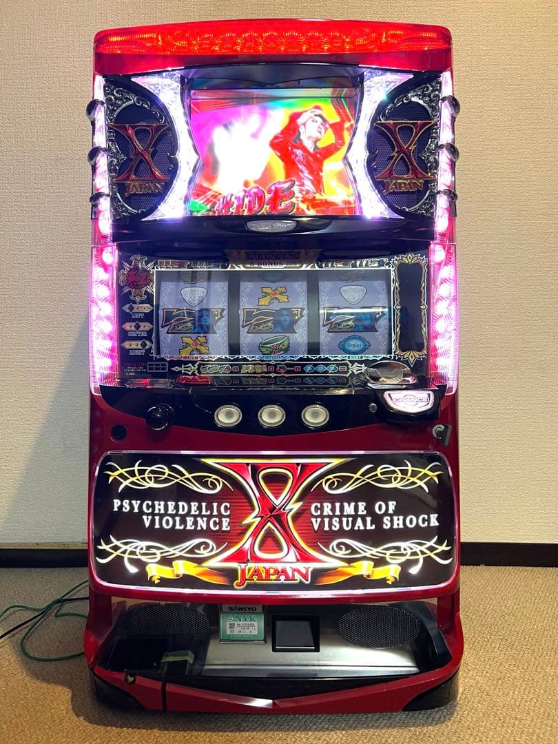 送料込 スロット実機(家庭用電源対応済・不要機付)　XJAPAN強行突破