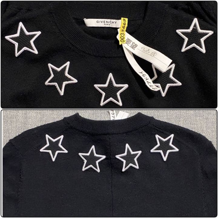 クリーニング済✨【良品】GIVENCHY ジバンシー　スターパッチ　セーター　M