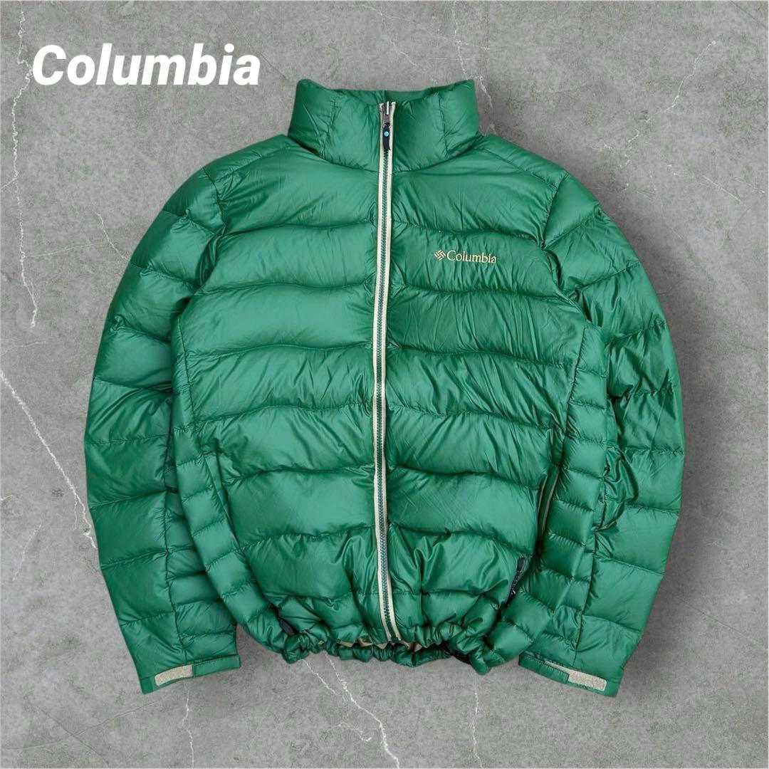 【トレンド】Columbia ダウンジャケット　ドローコード 00s 美品　L
