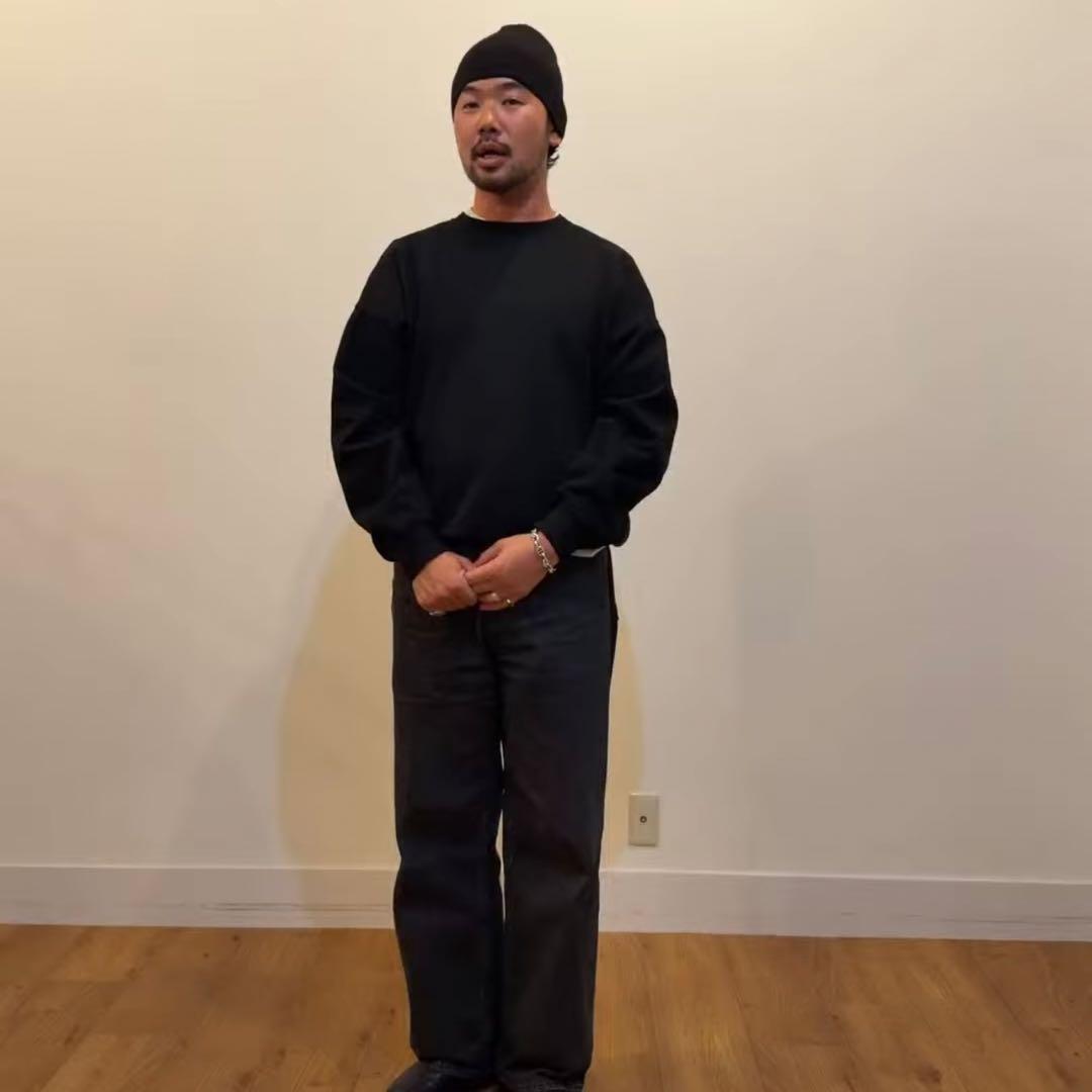 新品 OVY Original Fabric Basic Crew Sweat黒