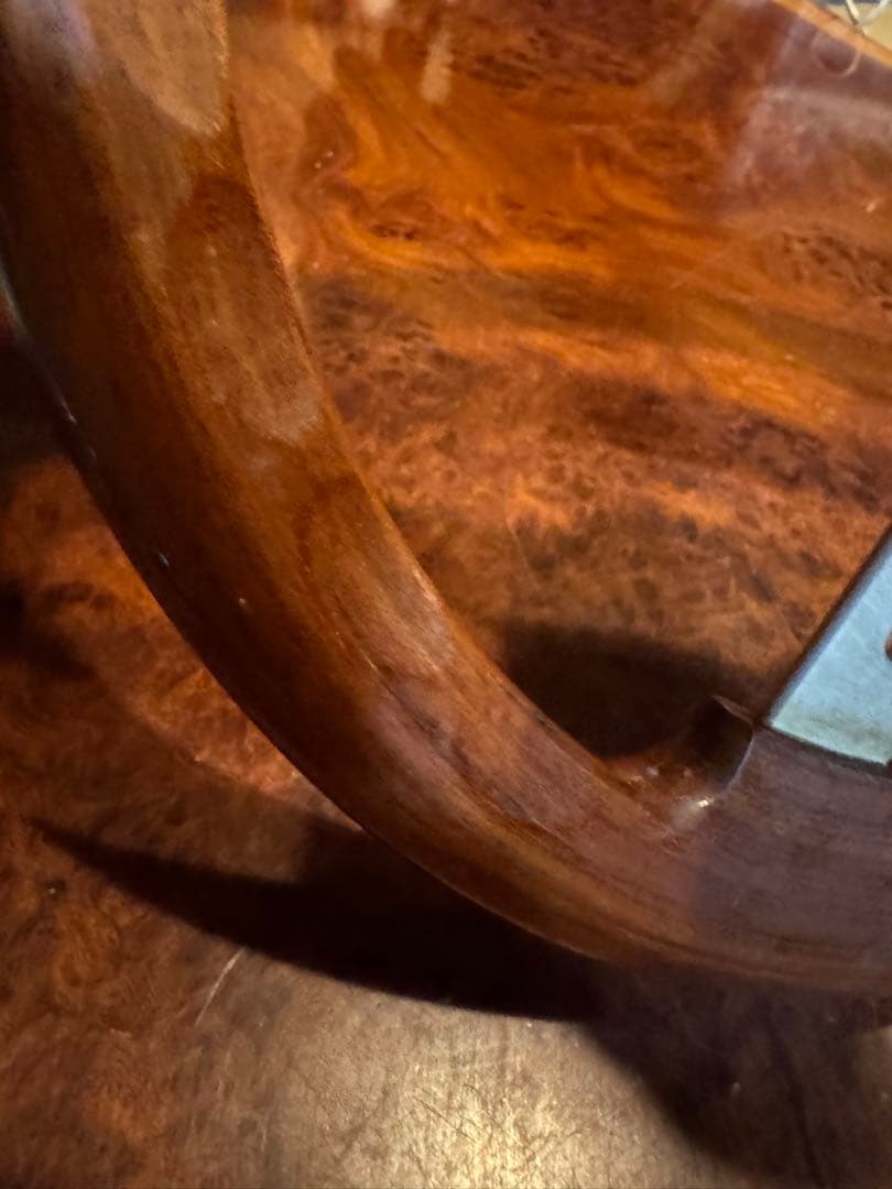 旧車にcomusa italy ウッドステアリング　直径33cm一応ジャンクにて