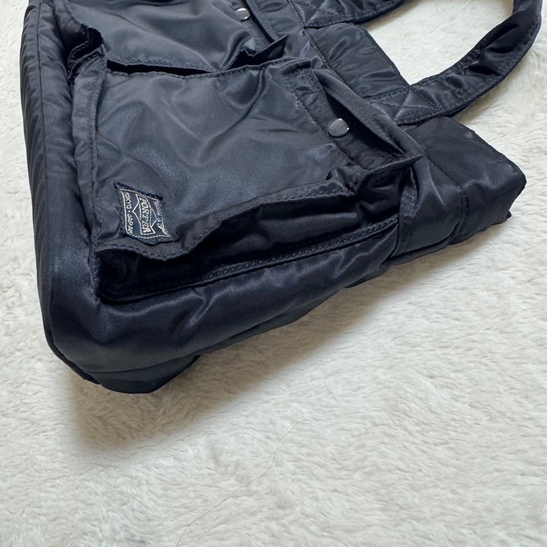 美品PORTERタンカー トートバッグ黒ハンドバッグ