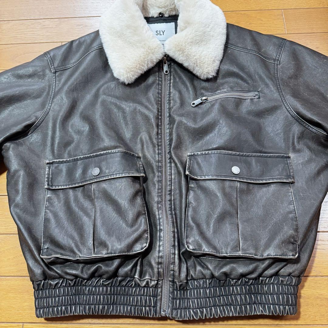 SLY VINTAGE F LEATHER S ブルゾン