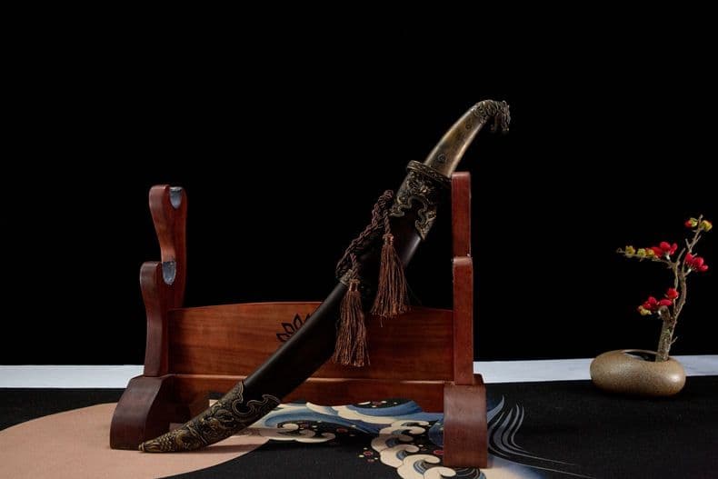 モンゴル刀 短刀 古兵器 武具　刀装具 護身工具 手鍛造打 鋼刀 冷兵器 装飾用