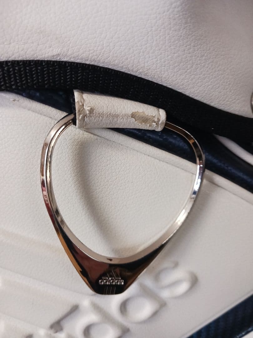 adidas キャディバッグ ホワイト/ネイビー