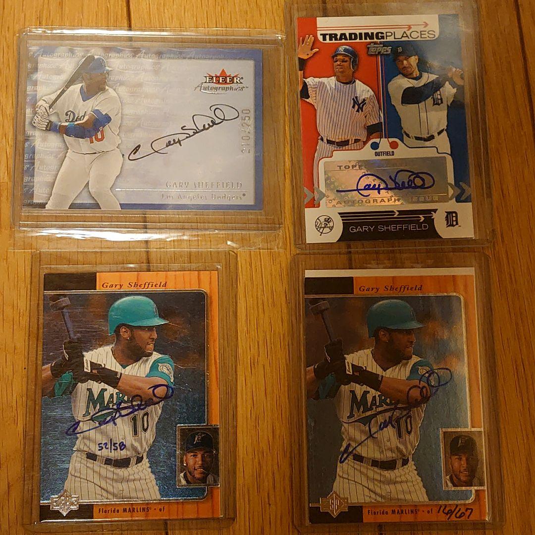 mlb gary sheffield auto7枚&1of1 一枚 その他