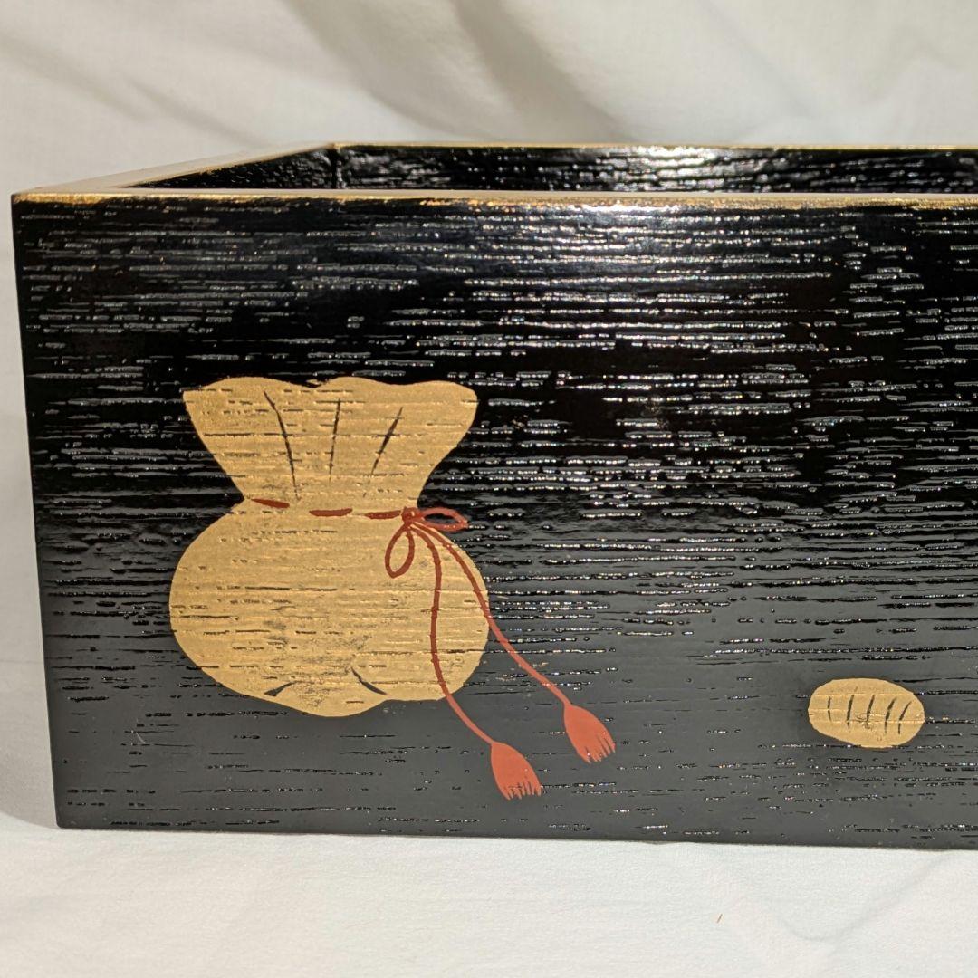 別注品 干菓子器 吉祥紋 宝づくし 菓子器 桝　節分