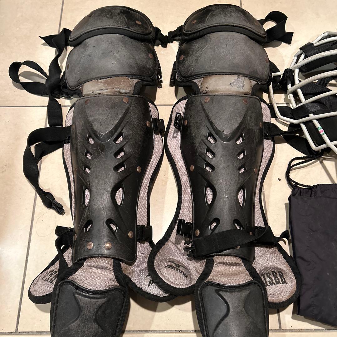 ミズノプロ キャッチャー防具セット　マスク　レガース