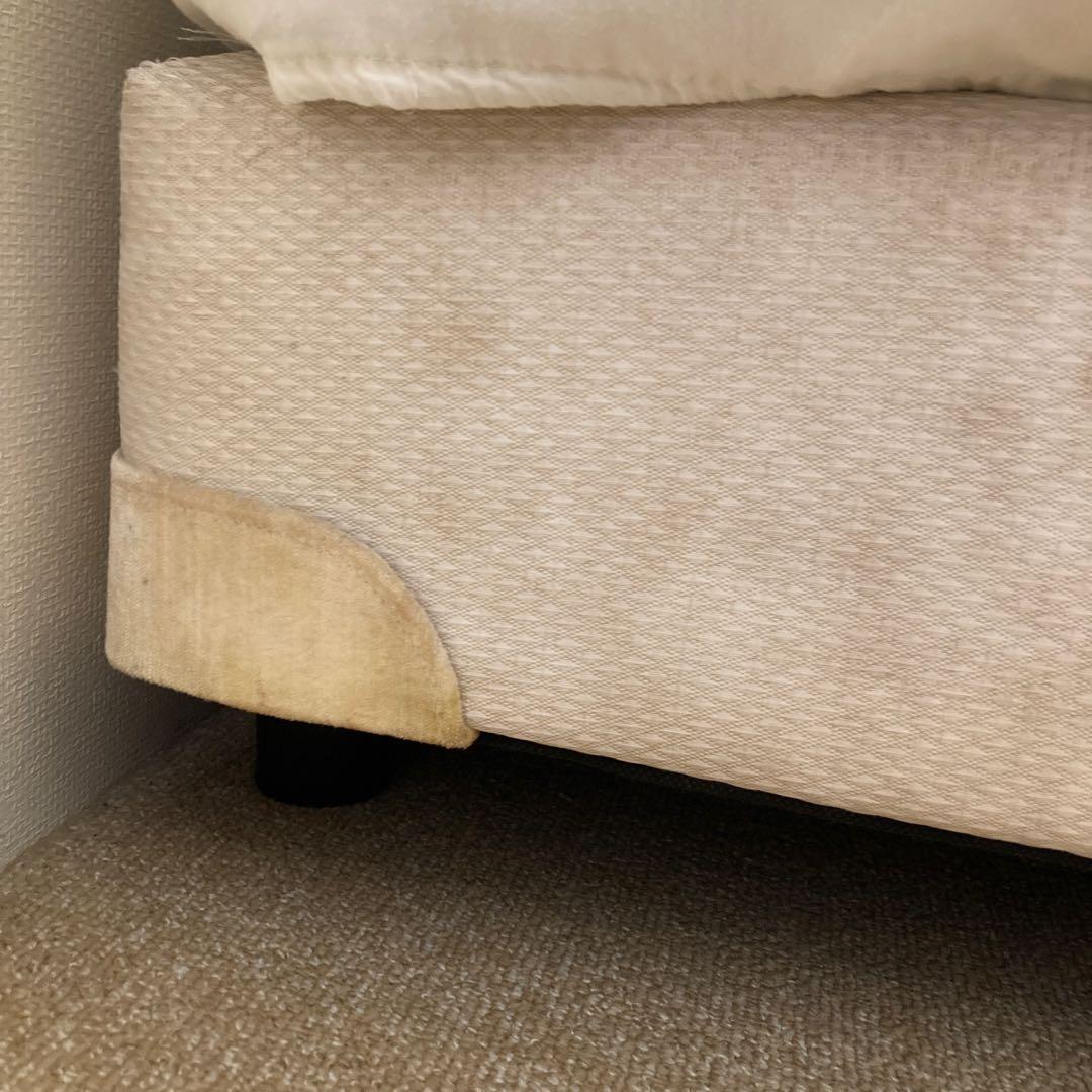 【シモンズ】ダブルベッド　ダブルクッションタイプ　ヘッドボード　ボトムクッション